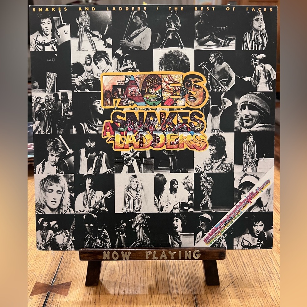 Rod Stewart Faces Snakes and Ladders Vinyl Record - rare original pressing